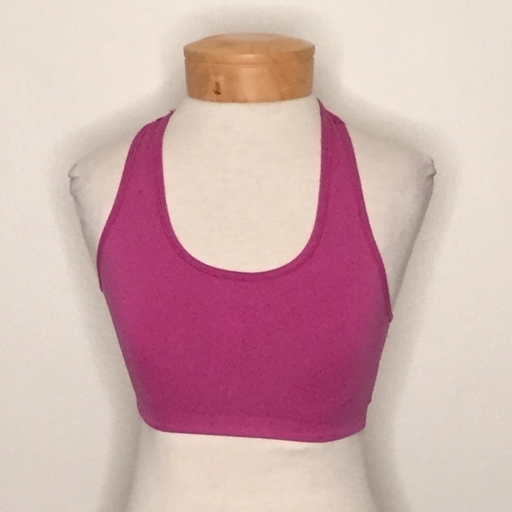 Hot pink|Purple-ish sports bra - activewear